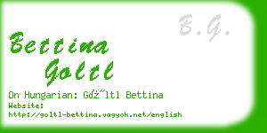 bettina goltl business card